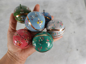 Copper Christmas Ornaments (set of 6)