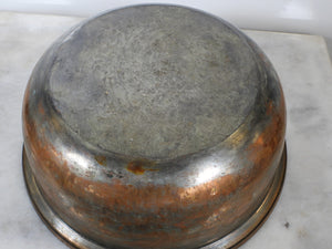 Old Large Handmade Copper Bowl