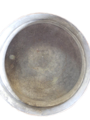 Old Handmade Copper Cauldron