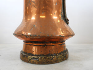 VINTAGE 1940s COPPER WATER EWER-PITCHER BELL SHAPED