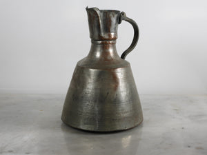 Old Hand Hammered Copper Pitcher Jug