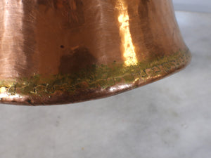 Vintage Handhammered Copper Cauldron