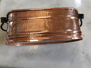 Hand Hammered Oval Copper Planter