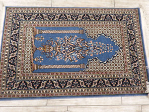 Blue Turkish Machinemade Rug 80x130Cm