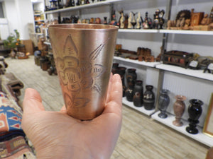 Old Handmade Brass Cup