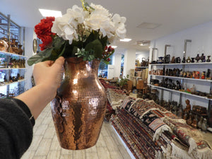 Old Hand Hammered Copper Pot