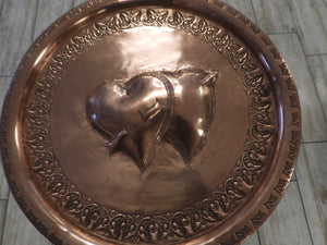 The Best Valentine's Day Gift: Heart Embossed Copper Plate