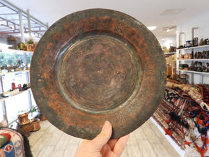 Old Handmade Copper Plate