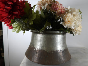 Old Handmade Copper Cauldron