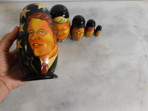 Vintage Russian Bill Clinton Matryoshka Doll