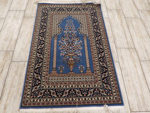 Blue Turkish Machinemade Rug 80x130Cm