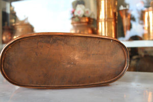 Oval Copper Jardinière