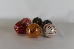 Copper Christmas Ornaments( Set of 6)