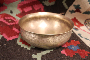 Old Brass Handcrafted Hammam Bowl