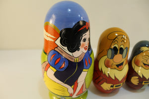 Vintage Russian Matryoshka Snow White and Seven Dwarfs - Ali's Copper Shop