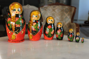 Set of 7 Matryoshka Dolls - Ali's Copper Shop