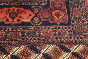 Red Afghan Handmade Rug - Ali's Copper Shop