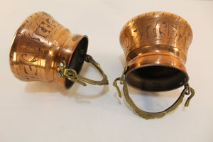 Engraved Turkish Copper Bucket - Ali's Copper Shop