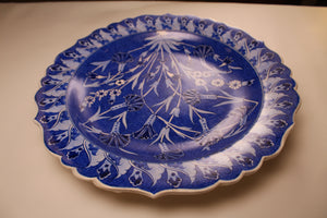 Blue Ceramic Plate - Ali's Copper Shop