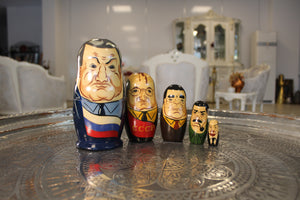 Set of 5 Matryoshka Political Leaders Doll