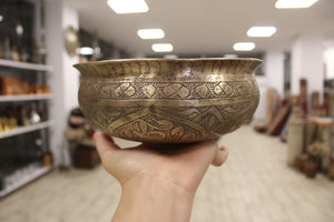 Old Brass Handcrafted Hammam Bowl