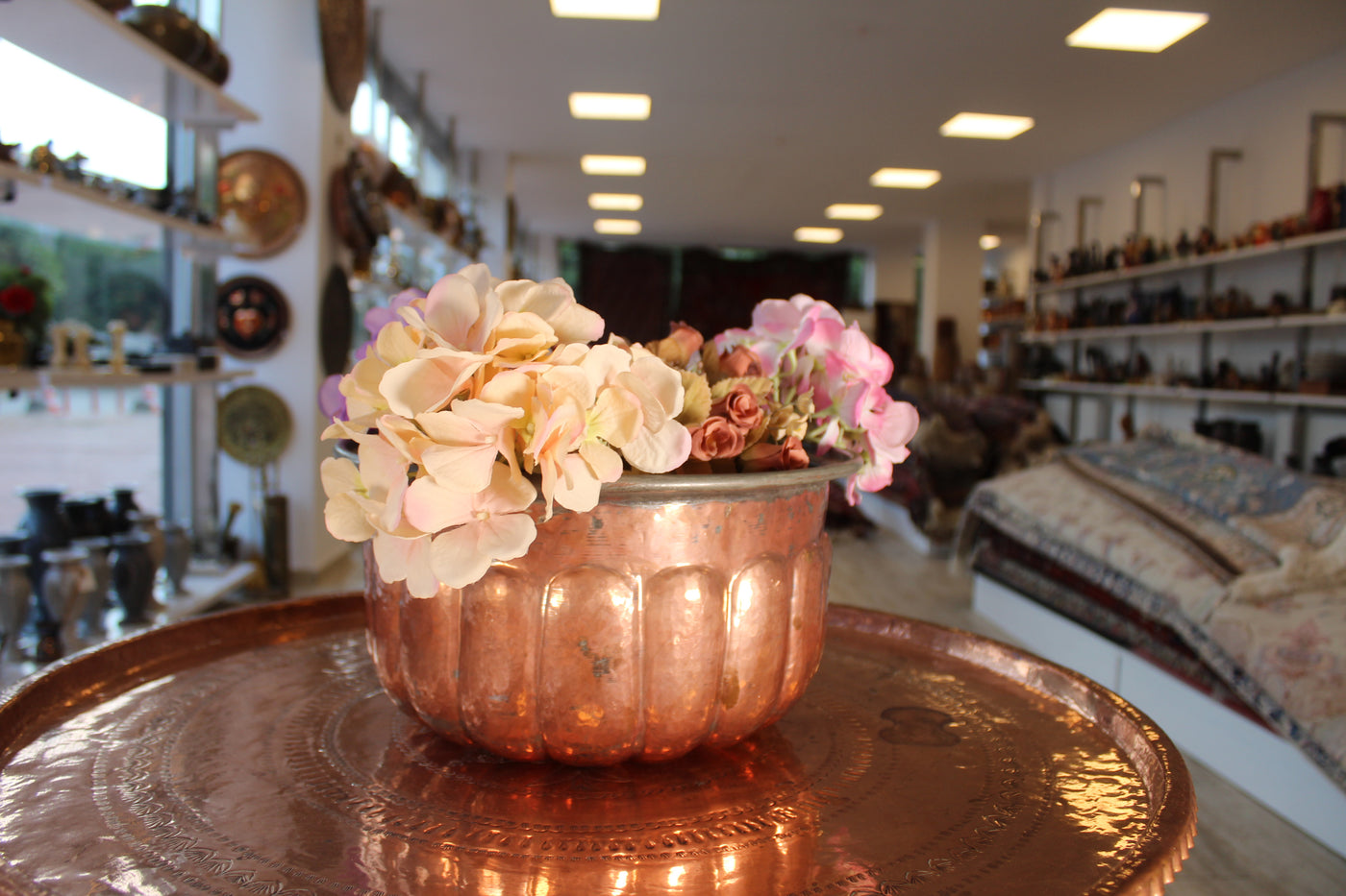 copper pot planter Old Copper Planter/ Pot