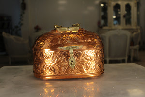 Turkish hand-made copper soap box