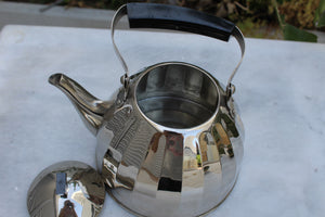 Chrome Plated Brass Tea Kettle