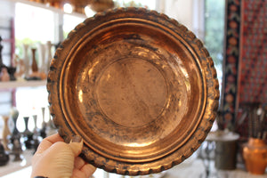 Lot of 3 Old Copper Dishes