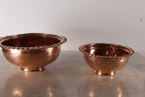 Set of 2 Copper Bowls