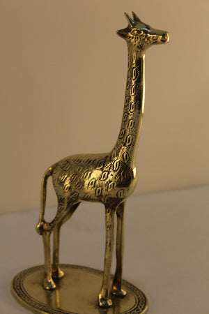 Solid Brass Giraffe - Ali's Copper Shop