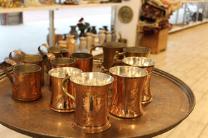 Lot of 11 pieces of  Brass & Copper Beer Mug Tankards