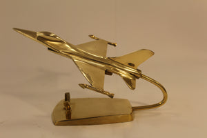 Brass F-16 Model Airplane - Ali's Copper Shop