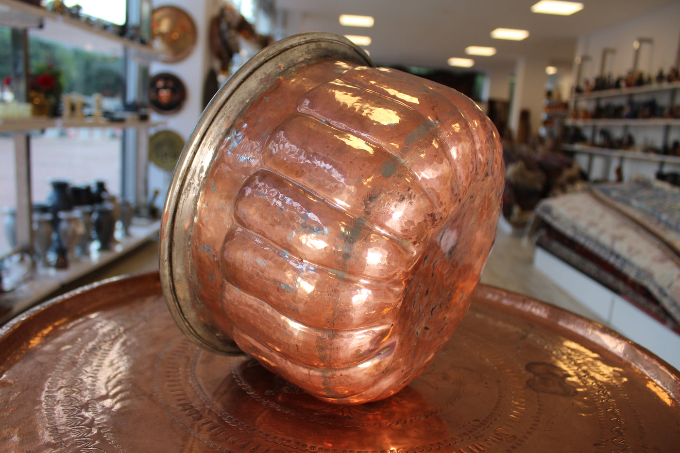 antique copper planter pots Old Copper Planter/ Pot