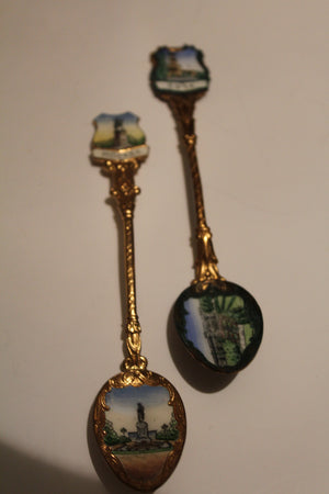 Set of 2 Soviet souvenir Spoons - Ali's Copper Shop