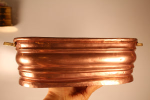 Oval Copper Planter