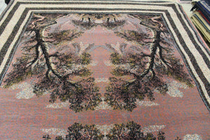 Turkish Machine Made Carpet depicts Forest Scene - Ali's Copper Shop