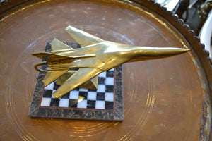 Brass F-111 Model Airplane - Ali's Copper Shop