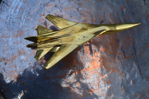 Brass F-111 Model Airplane - Ali's Copper Shop