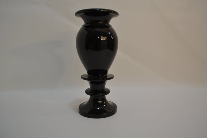 Polished Black Marble Vase