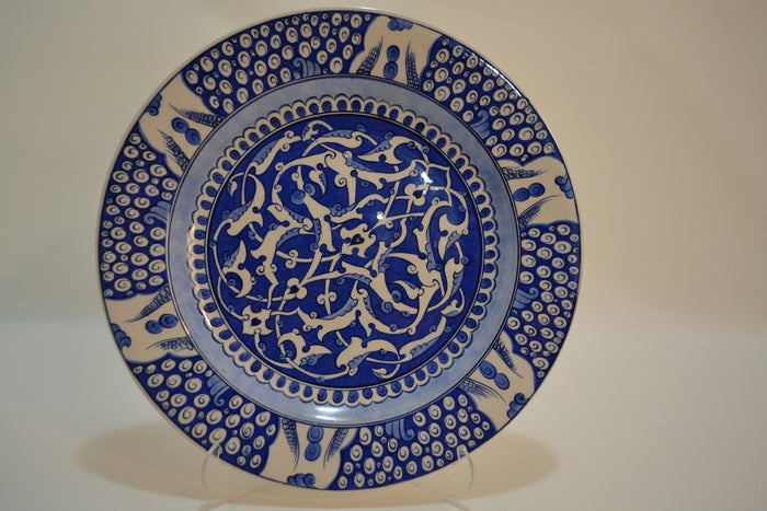 Ceramic cobalt-blue Plate