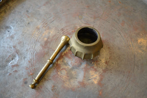 Brass Mortar & Pestle for hand use - Ali's Copper Shop