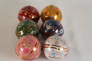 Copper Christmas Ornaments( Set of 6)