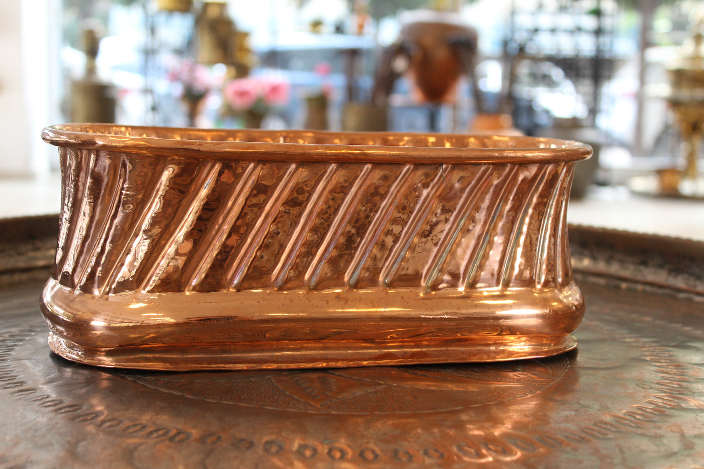 turkish planter pots Turkish Copper Oval Planter