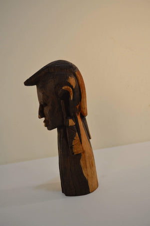 Ebony Wood African Tribal Statue - Ali's Copper Shop